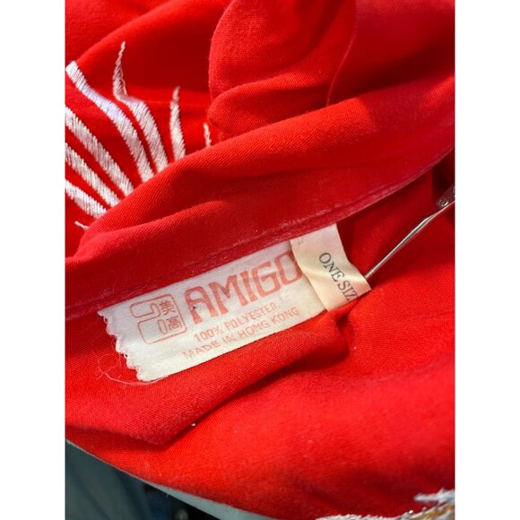 Vintage 70s Amigo Kimono Robe One Size Embroidered Dragon Lightweight Polyester - Picture 5 of 8